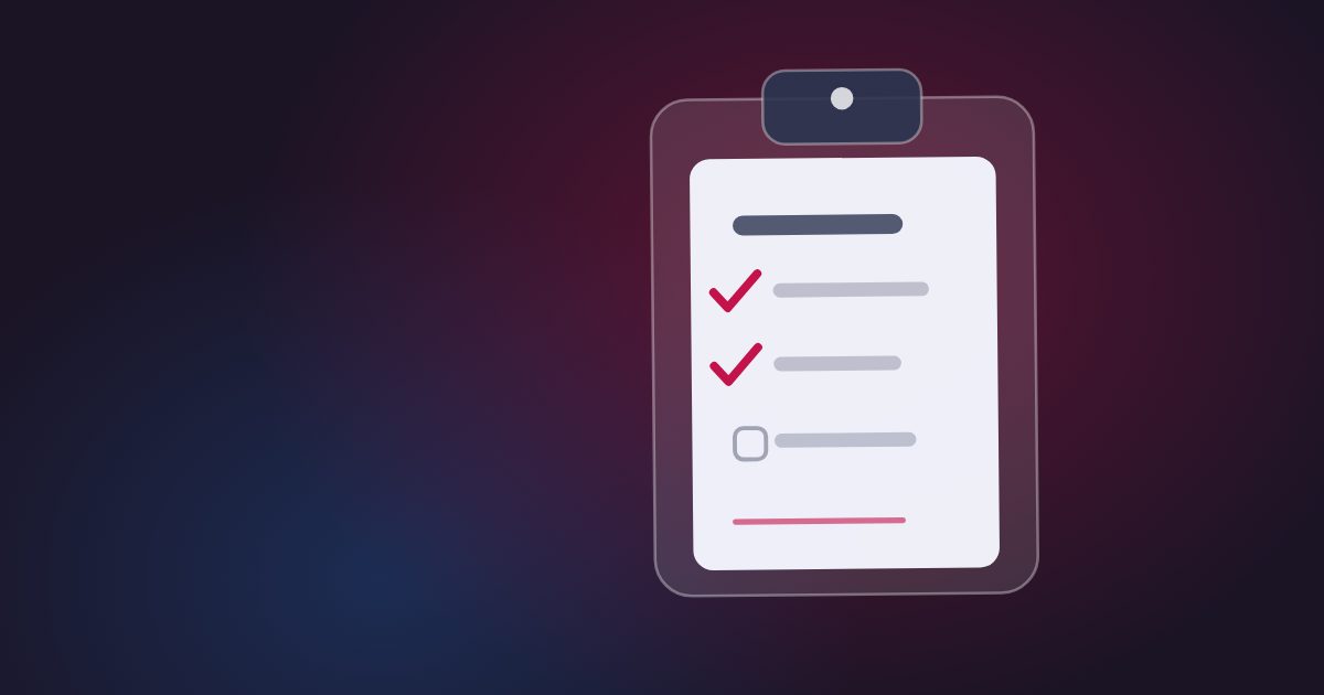 Abstract MyCastingFile cover with a clipboard and paperwork shapes for an article about extra check-in forms