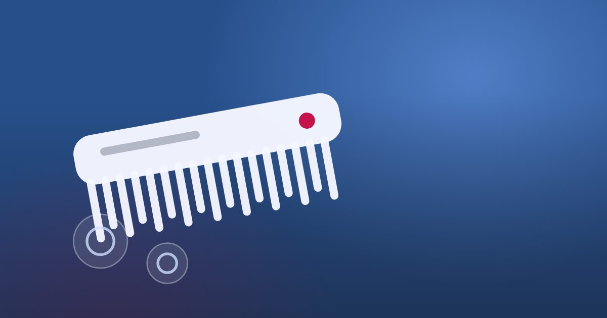Abstract MyCastingFile cover with vintage frame and comb shapes for an article about period looks for extras
